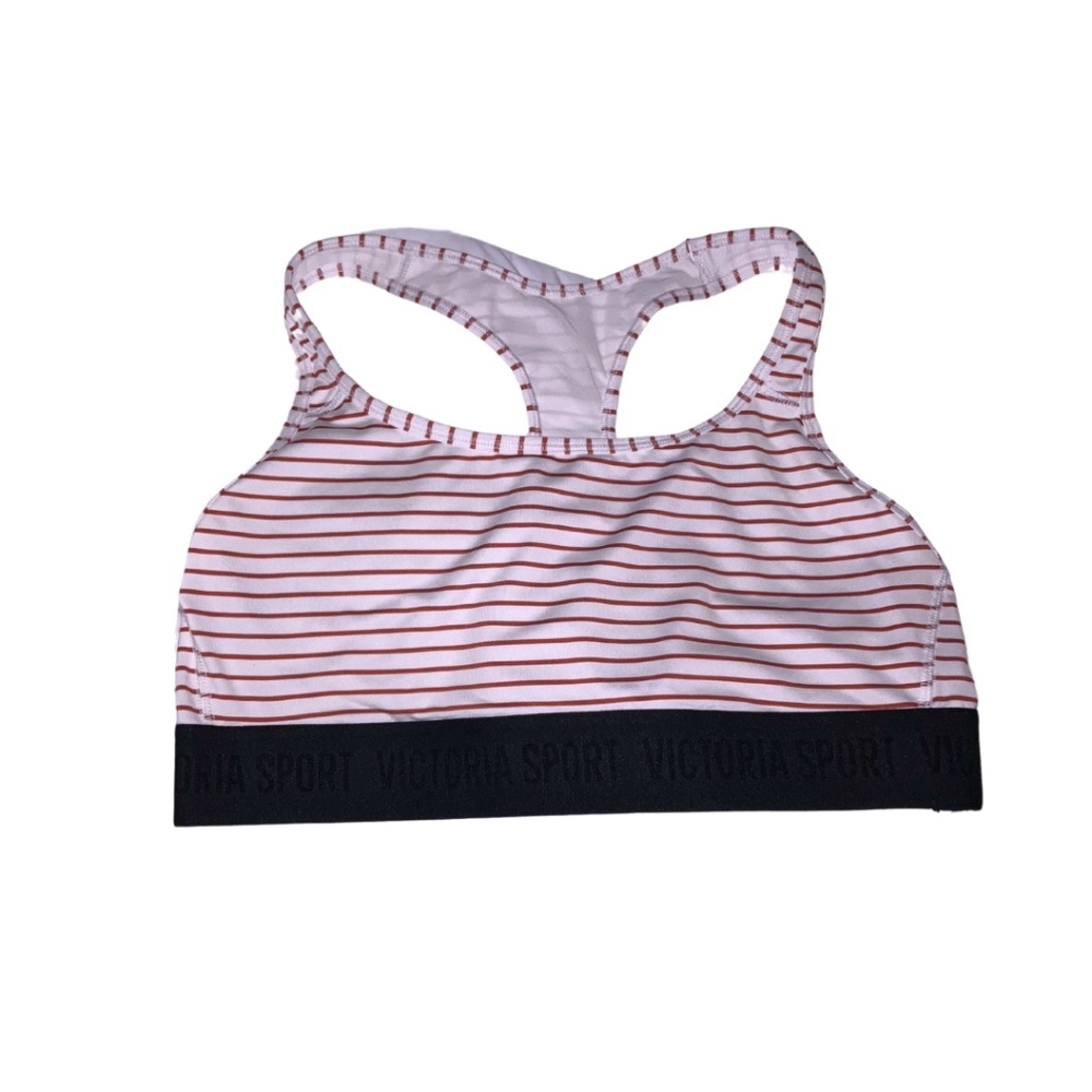 L | NWOT Striped Sports Bra